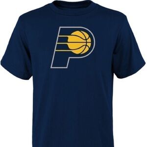 INDIANA PACERS YOUTH NAVY BLUE PRIMARY LOGO SHORT SLEEVE T-SHIRT